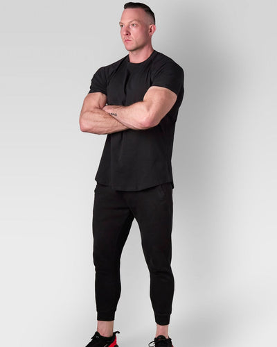 OW-MT001 MINIMALIST TEE- black color