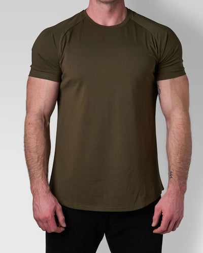 OW-MT001 Minimalist tee - army green color