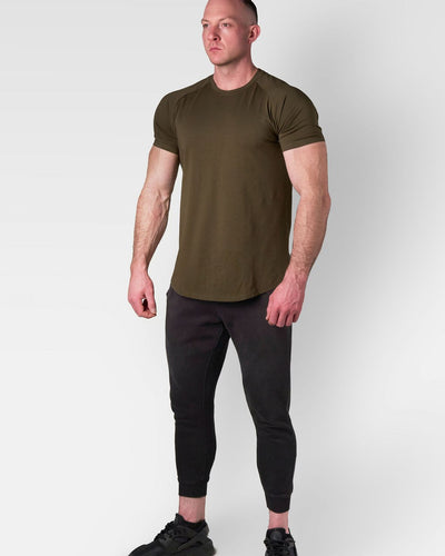 OW-MT001 Minimalist tee - army green color
