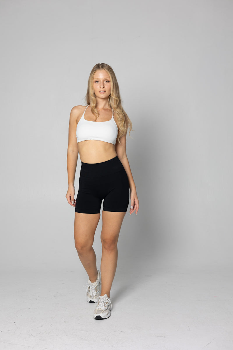 Seamless shorts - black color