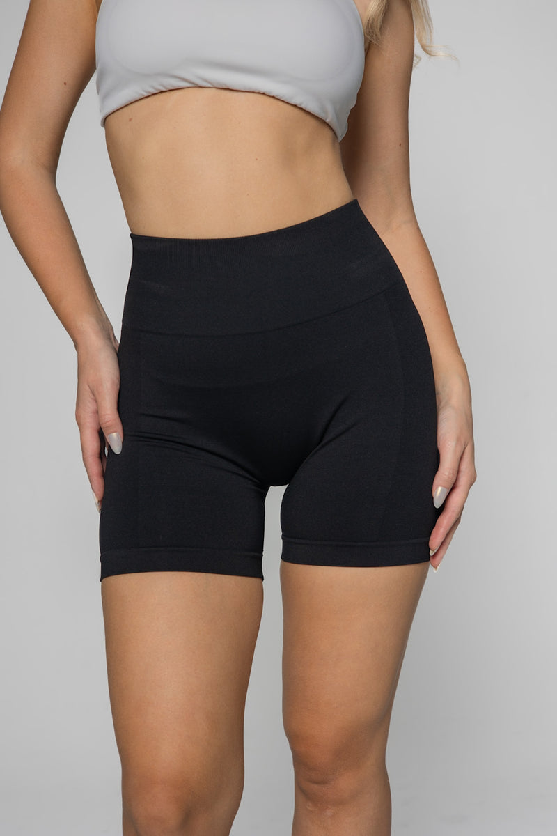Seamless shorts - black color