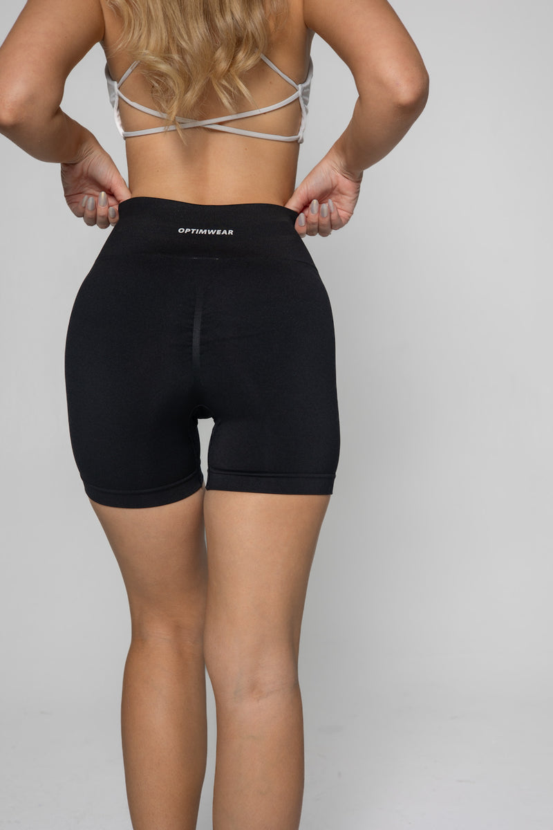 Seamless shorts - black color